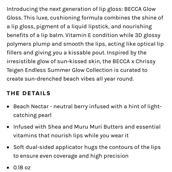 BECCA Glow Gloss Lipgloss - Picture 16 of 16